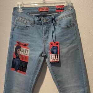 Wax Jean Blue Straight Leg Jeans Classic Style